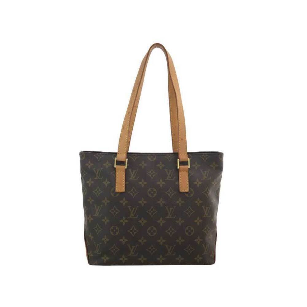Louis Vuitton Shoulder Bag Monogram Cabas Piano Canvas Brown Gold